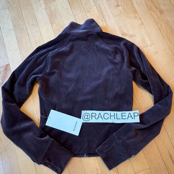 Lululemon Scuba Track Jacket Velvet Cord size 4 - Picture 6 of 6